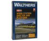 Walthers Cornerstone Ho 3188 Wood Station Shed & Platform -- Kit - 4 Sections Each: 5-5/8 X 2-3/8 14