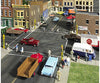 Walthers Cornerstone Ho 3195 Asphalt Street System -- Straight Sections Pkg(10) With Accessories