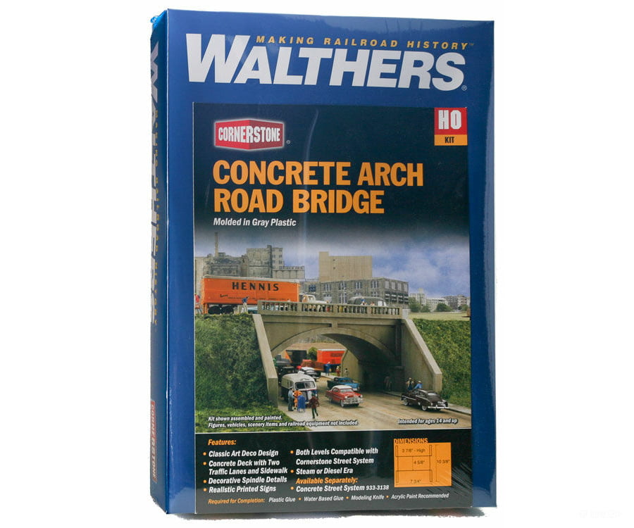 Walthers Cornerstone Ho 3196 Arched Road Bridge - Street System -- Kit 7-3/4 X 10-3/8 3-7/8 19.7