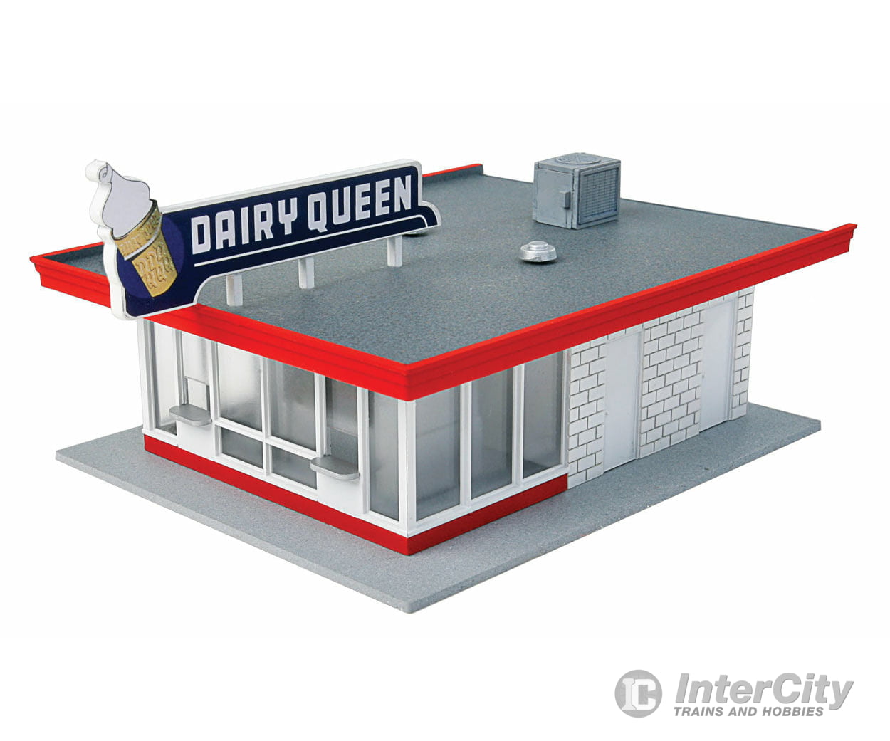 Walthers Cornerstone Ho 3484 Vintage Dairy Queen(R) -- Kit - 5-1/16 X 3-1/2 2-3/8 12.8 8.8 6Cm