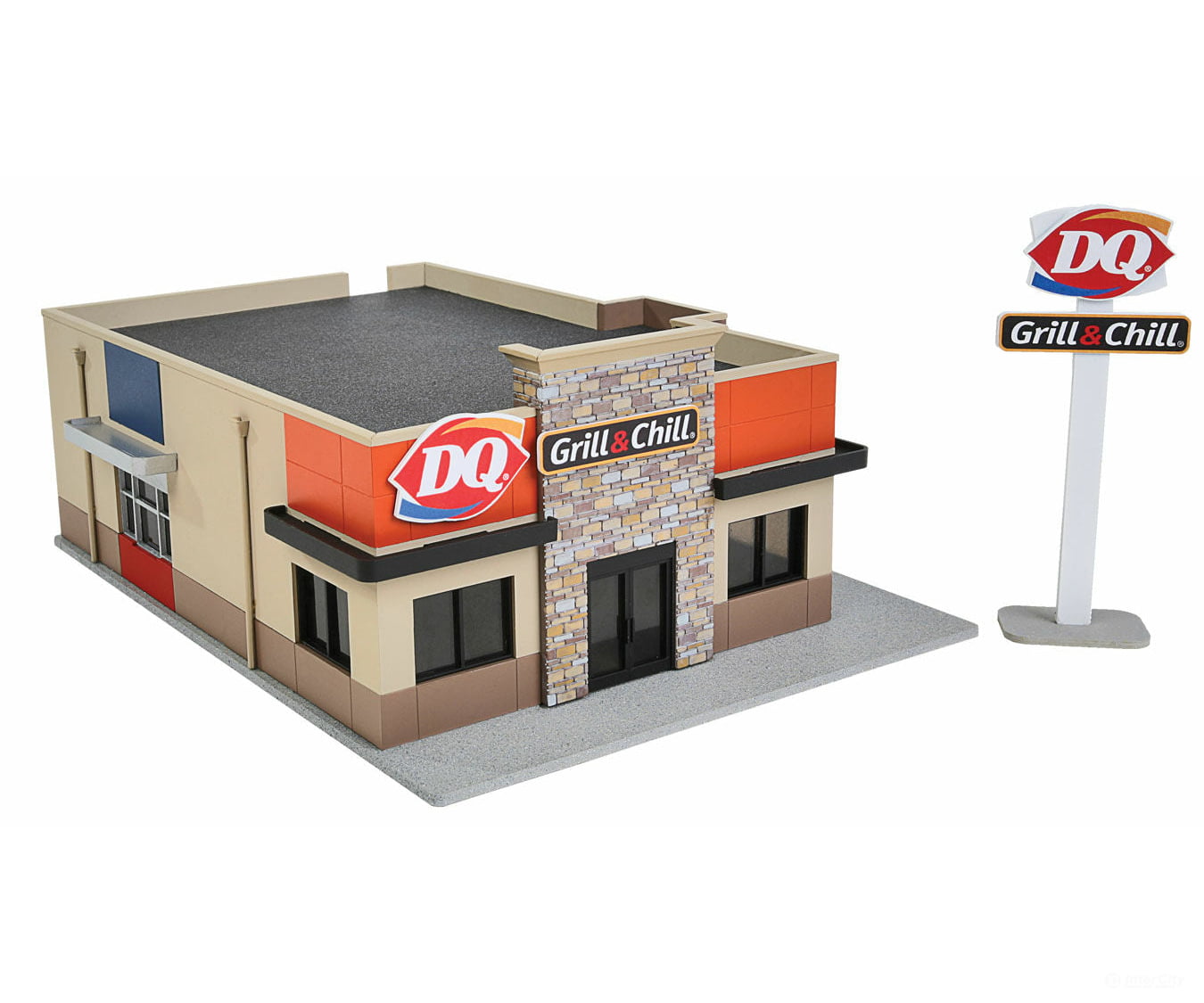Walthers Cornerstone Ho 3485 Dq Grill & Chill(R) -- Kit - 7-1/4 X 5-3/8 2-3/4 18.4 13.6 6.9Cm