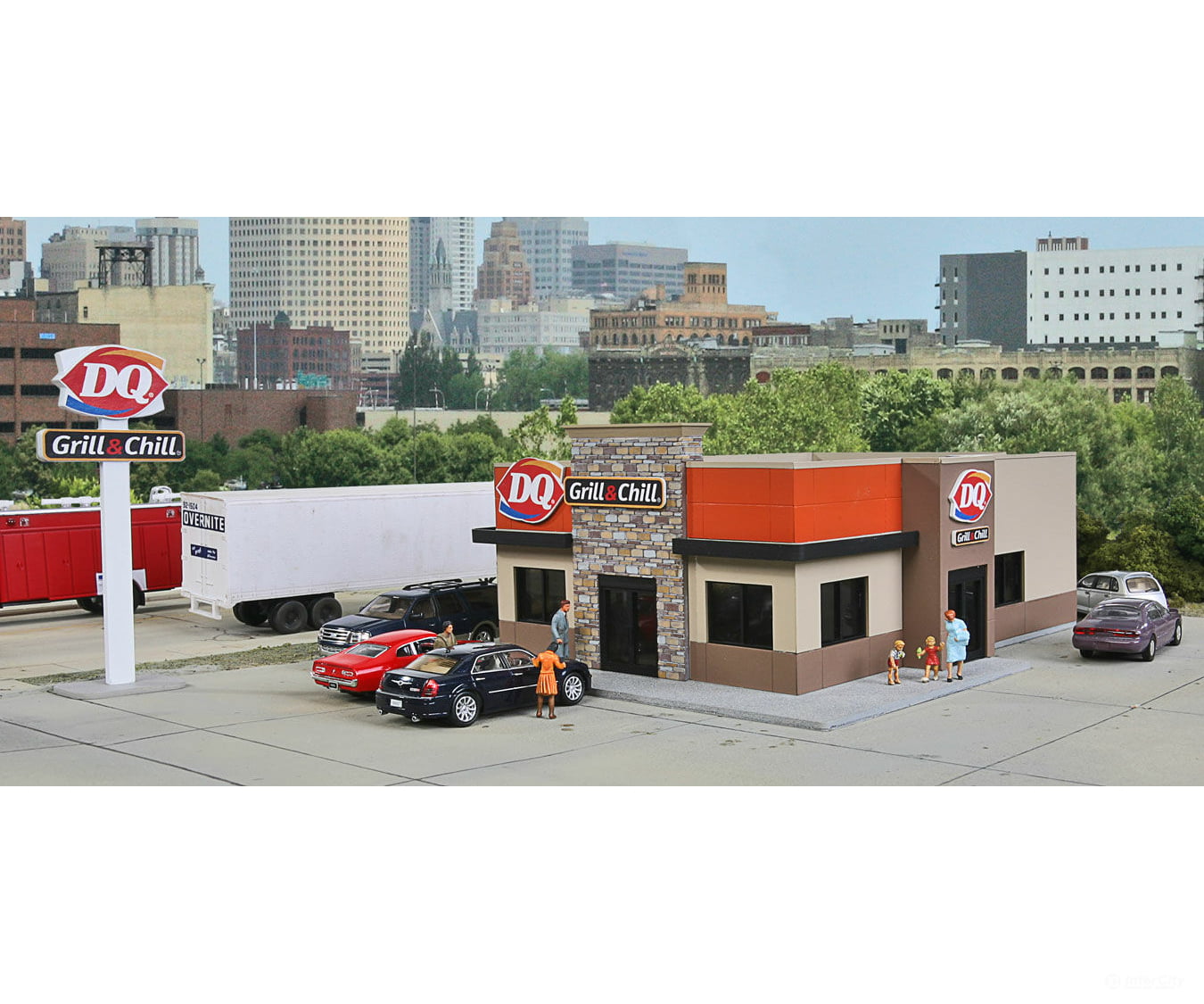 Walthers Cornerstone Ho 3485 Dq Grill & Chill(R) -- Kit - 7-1/4 X 5-3/8 2-3/4 18.4 13.6 6.9Cm