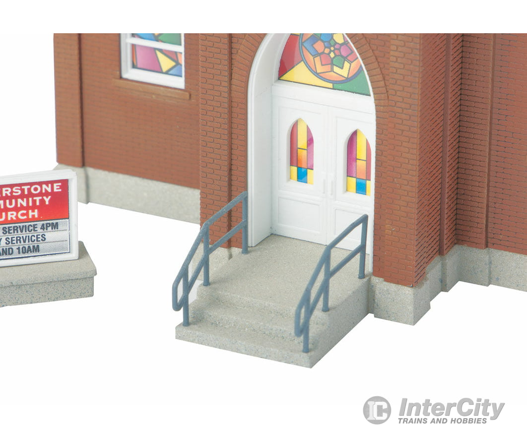 Walthers Cornerstone Ho 3496 Brick Church -- Kit - 8-1/16 X 4-9/16 10-3/4 20.4 11.5 27.2Cm