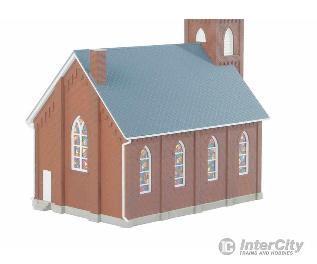Walthers Cornerstone Ho 3496 Brick Church -- Kit - 8-1/16 X 4-9/16 10-3/4 20.4 11.5 27.2Cm