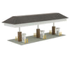 Walthers Cornerstone Ho 3537 Modern Gas Station -- Kit - Main Building: 10-7/16 X 6-1/2 3-1/8 26.5