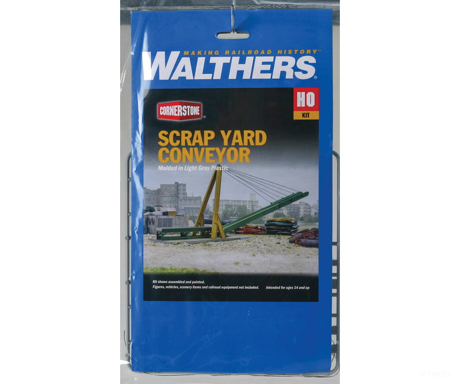 Walthers Cornerstone Ho 3645 Scrap Yard Conveyor -- Kit - 9-1/4 X 1-3/4 3-3/8 23.4 4.4 8.5Cm