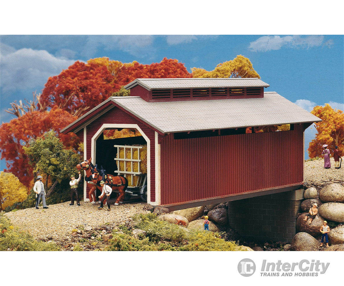 Walthers Cornerstone Ho 3652 Willow Glen Covered Bridge -- Kit - 8-1/2 X 3-1/2 21.2 8.7 8.7Cm (At