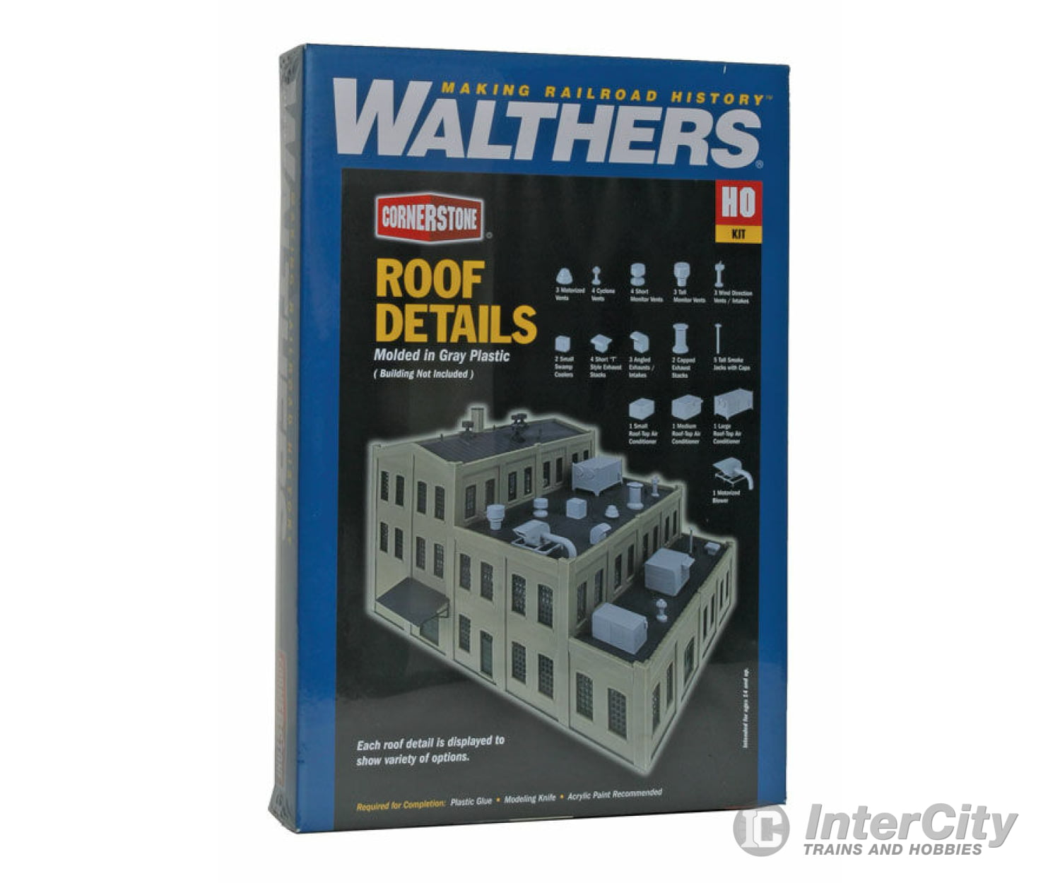 Walthers Cornerstone Ho 3733 Roof Details -- Kit Scenery