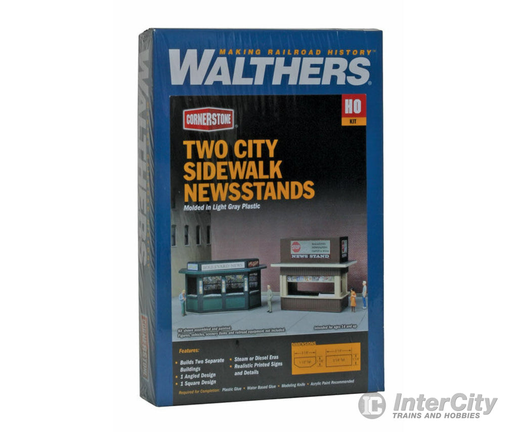 Walthers Cornerstone Ho 3773 Newsstands -- Kit Pkg(2) Structures