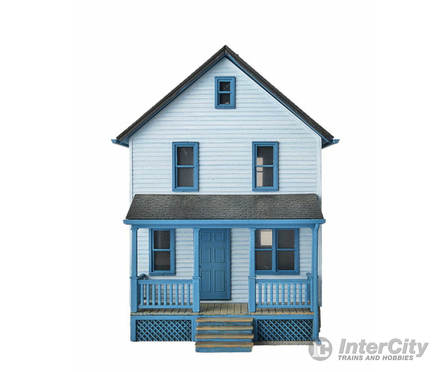 Walthers Cornerstone Ho 3786 Two-Story Frame House -- Kit - 5 X 2-1/2 4-1/16 12.7 6.3 10.3Cm