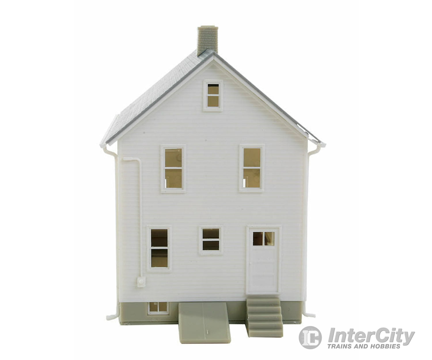 Walthers Cornerstone Ho 3786 Two-Story Frame House -- Kit - 5 X 2-1/2 4-1/16 12.7 6.3 10.3Cm