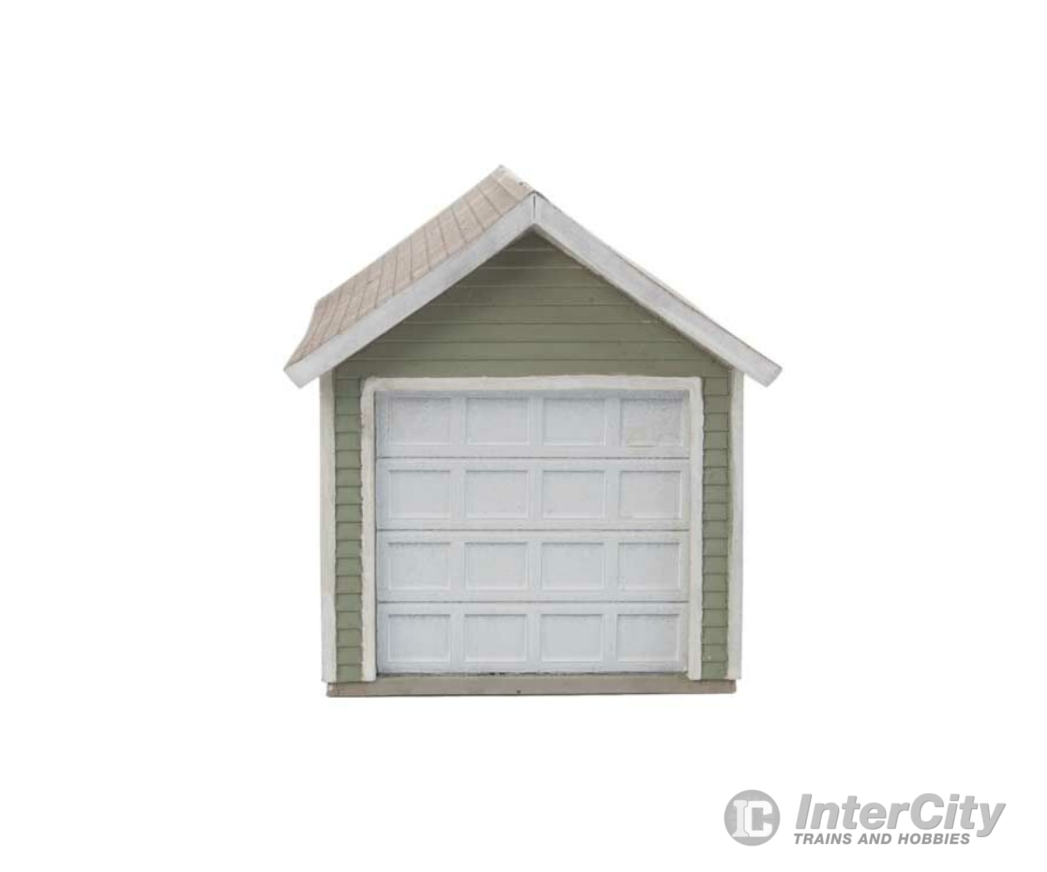 Walthers Cornerstone Ho 3796 Single-Car Garage Pkg(2) -- Kit - Each: 2-5/8 X 1-5/8 1-11/16 6.6 4