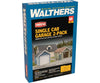 Walthers Cornerstone Ho 3796 Single-Car Garage Pkg(2) -- Kit - Each: 2-5/8 X 1-5/8 1-11/16 6.6 4
