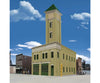 Walthers Cornerstone Ho 4022 Two-Bay Fire Station -- Kit - 8 X 4-7/8 5-1/2 20.3 12.4 14Cm Structures