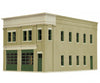 Walthers Cornerstone Ho 4022 Two-Bay Fire Station -- Kit - 8 X 4-7/8 5-1/2 20.3 12.4 14Cm Structures