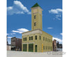 Walthers Cornerstone Ho 4022 Two-Bay Fire Station -- Kit - 8 X 4-7/8 5-1/2 20.3 12.4 14Cm Structures