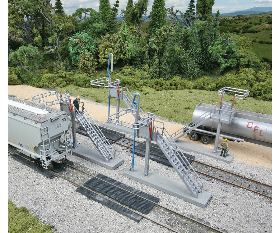 Walthers Cornerstone Ho 4037 Modern Loading Racks Pkg(4) -- Kit - Each 3-1/8 X 1-11/16 4 7.9 4.2