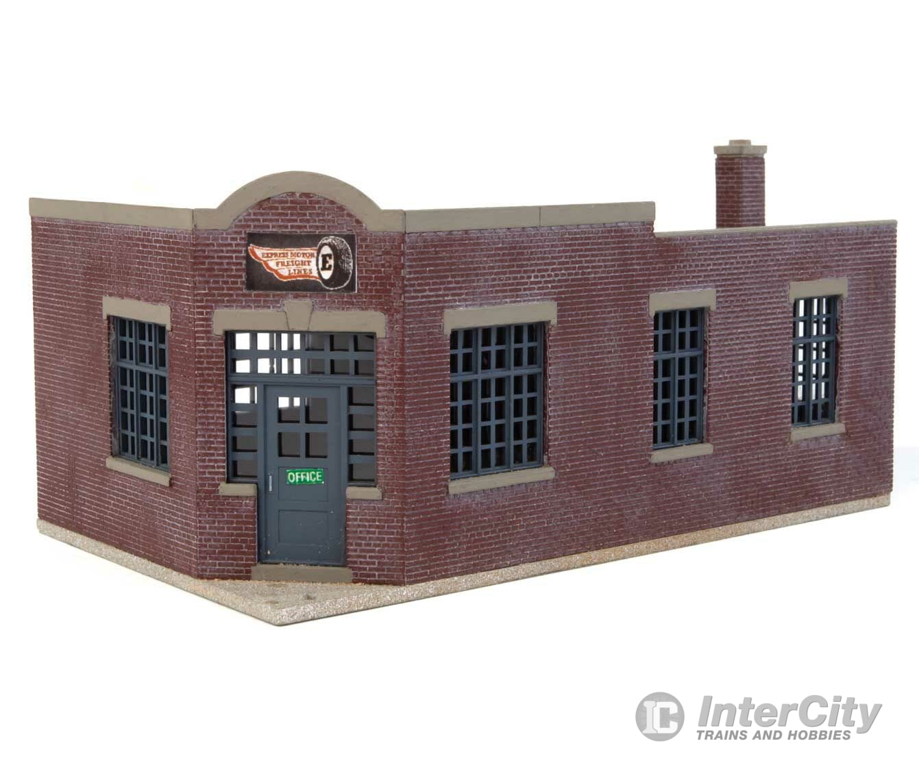 Walthers Cornerstone Ho 4049 Express Motor Freight Lines -- Kit - Office: 4-1/4 X 4-7/8 2-3/8;