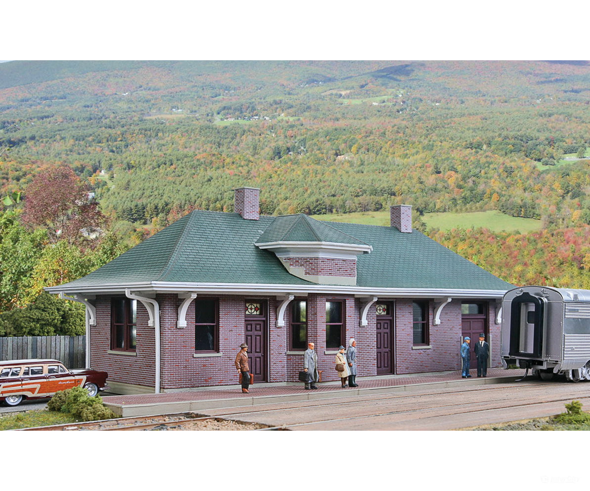 Walthers Cornerstone Ho 4054 Pella Depot -- Kit - 12 X 5 3-1/2 30 12.7 8.8Cm Structures