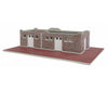 Walthers Cornerstone Ho 4056 Brick Mission-Style Santa Fe Freight House -- Kit - 9-1/2 X 6-1/2 2-1/2