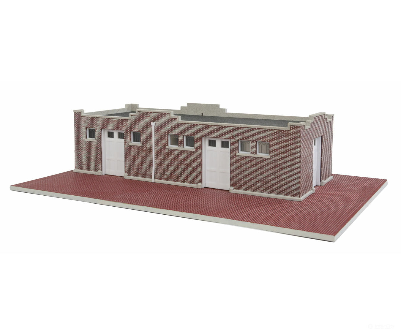 Walthers Cornerstone Ho 4056 Brick Mission-Style Santa Fe Freight House -- Kit - 9-1/2 X 6-1/2 2-1/2