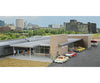 Walthers Cornerstone Ho 4064 Modern Brick Santa Fe Station -- Kit - 21-13/16 X 8-1/16 3 55.5 20.4