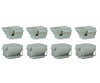 Walthers Cornerstone Ho 4077 Hvac Units -- Kit - 4 Each Of 2 Styles Rooftop Air Conditioners