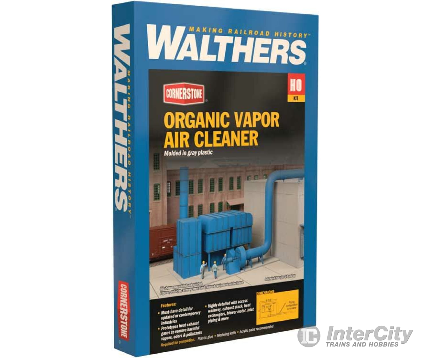 Walthers Cornerstone Ho 4086 Organic Vapor Air Cleaner (Rto) - Modern Industrial Park -- Kit 6-1/2