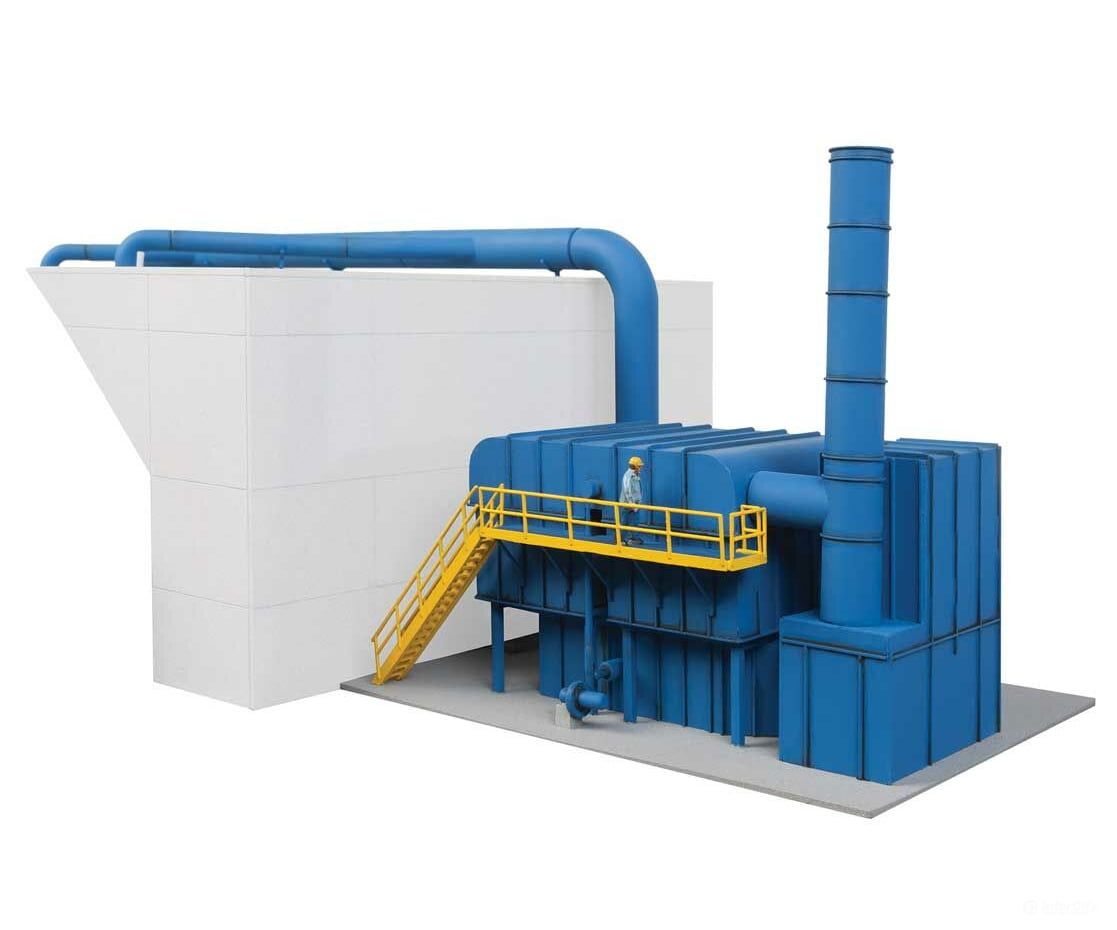 Walthers Cornerstone Ho 4086 Organic Vapor Air Cleaner (Rto) - Modern Industrial Park -- Kit 6-1/2