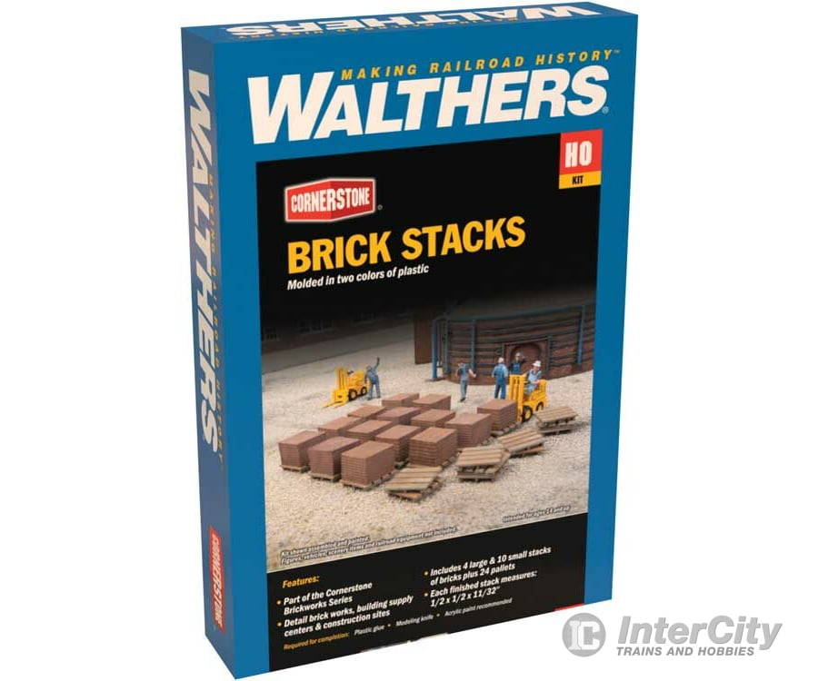 Walthers Cornerstone Ho 4103 Brick Stacks -- Kit - 1/2 X 11/32’ 1.2 0.8Cm Scenery Details