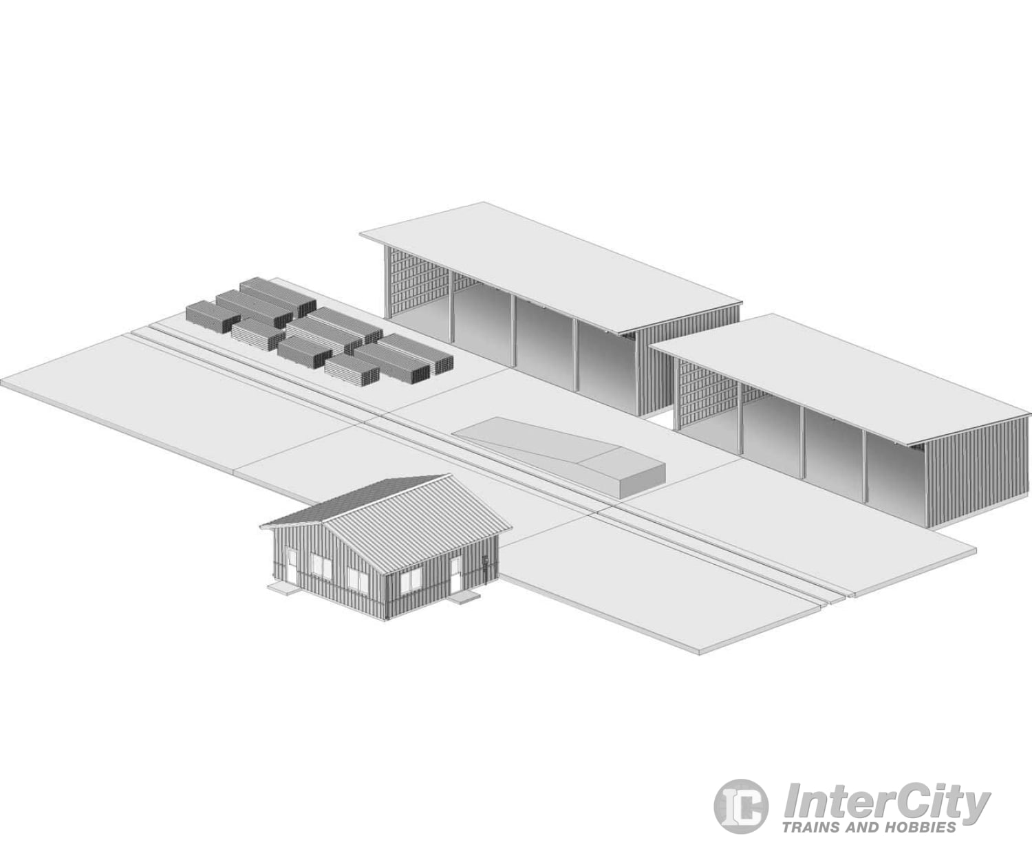 Walthers Cornerstone Ho 4106 Modern Lumber Transload -- Kit Structures