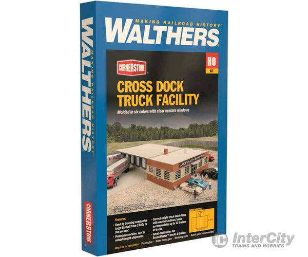 Walthers Cornerstone Ho 4131 Cross-Dock Truck Facility -- Kit - 16-5/16 X 19-3/16 3-1/8 41.4 48.7