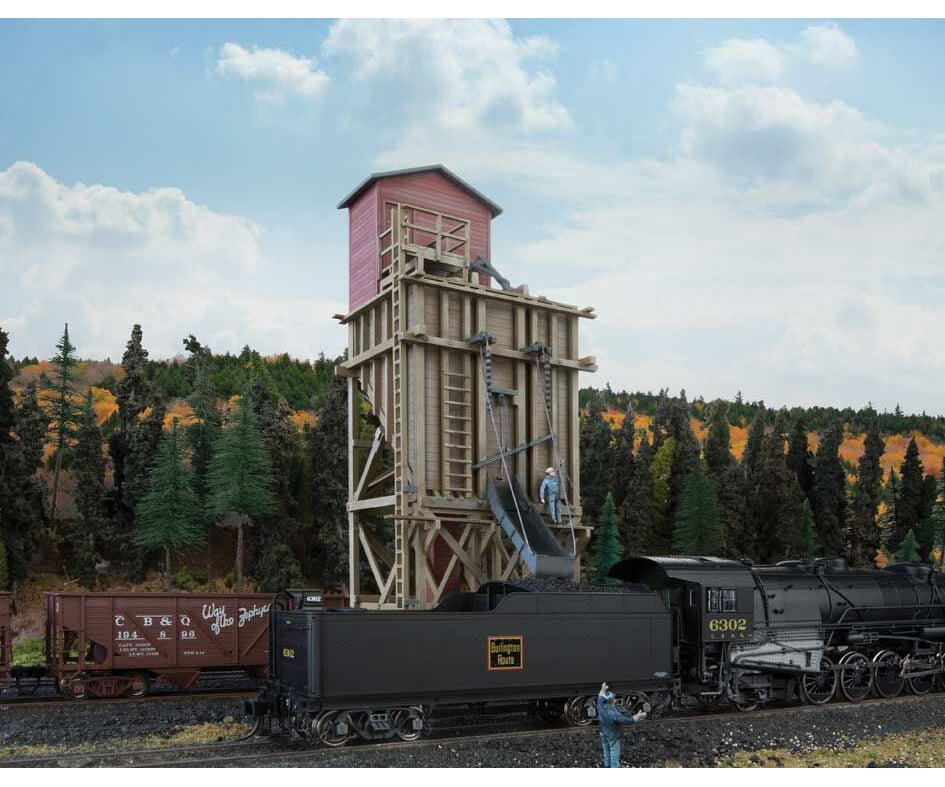 Walthers Cornerstone Ho 4202 Small Wood Coaling Station -- Kit - 3 X 5-5/8 7-13/16 7.8 14.1 19.7Cm
