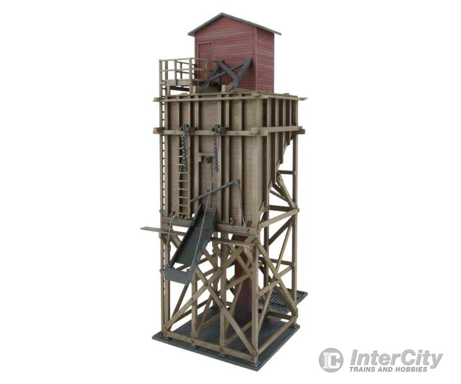 Walthers Cornerstone Ho 4202 Small Wood Coaling Station -- Kit - 3 X 5-5/8 7-13/16 7.8 14.1 19.7Cm