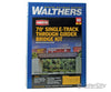 Walthers Cornerstone Ho 4502 70 Single-Track Railroad Through Girder Bridge -- Kit - 9-3/4 X 2-3/8