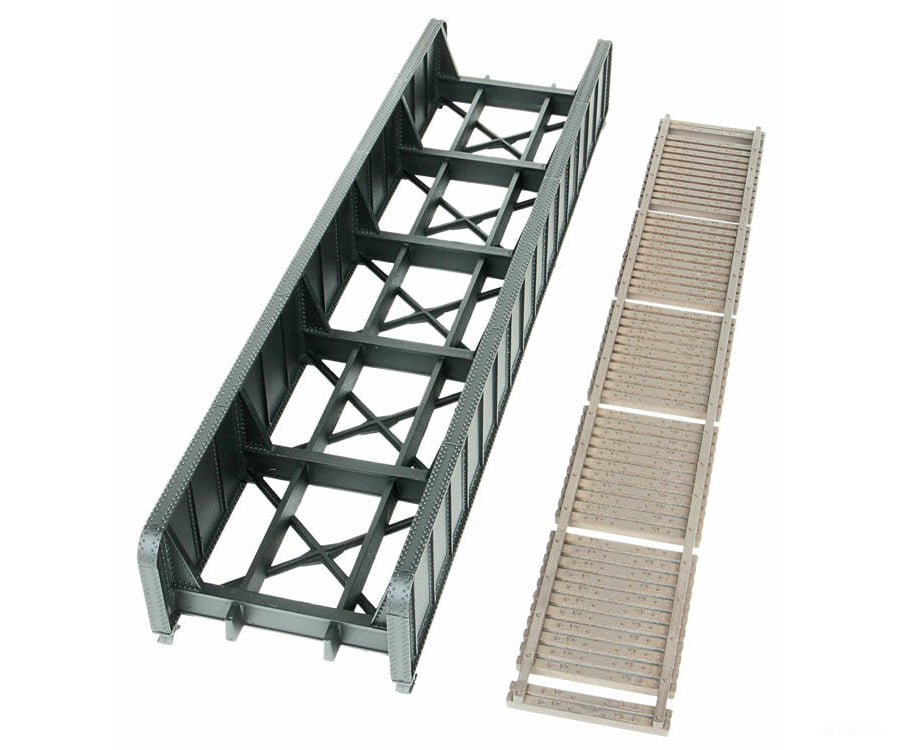 Walthers Cornerstone Ho 4502 70 Single-Track Railroad Through Girder Bridge -- Kit - 9-3/4 X 2-3/8