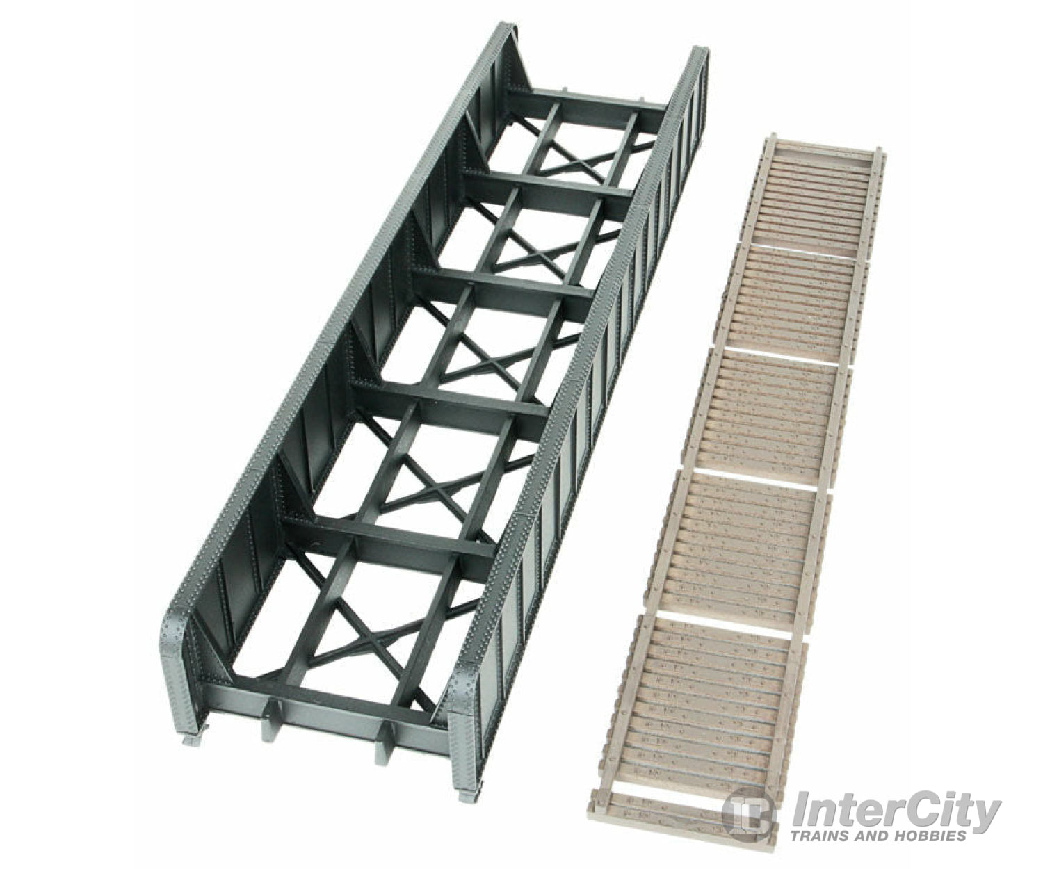 Walthers Cornerstone Ho 4502 70 Single-Track Railroad Through Girder Bridge -- Kit - 9-3/4 X 2-3/8