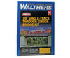 Walthers Cornerstone Ho 4502 70 Single-Track Railroad Through Girder Bridge -- Kit - 9-3/4 X 2-3/8