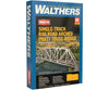 Walthers Cornerstone Ho 4521 Arched Pratt Truss Railroad Bridge -- Single-Track - Kit 23 X 3-1/16
