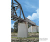 Walthers Cornerstone Ho 4550 Single-Track Railroad Bridge Concrete Piers Pkg(2) -- Kit - 5-1/8 X