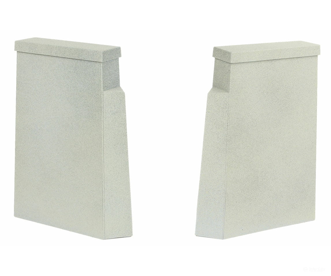 Walthers Cornerstone Ho 4550 Single-Track Railroad Bridge Concrete Piers Pkg(2) -- Kit - 5-1/8 X