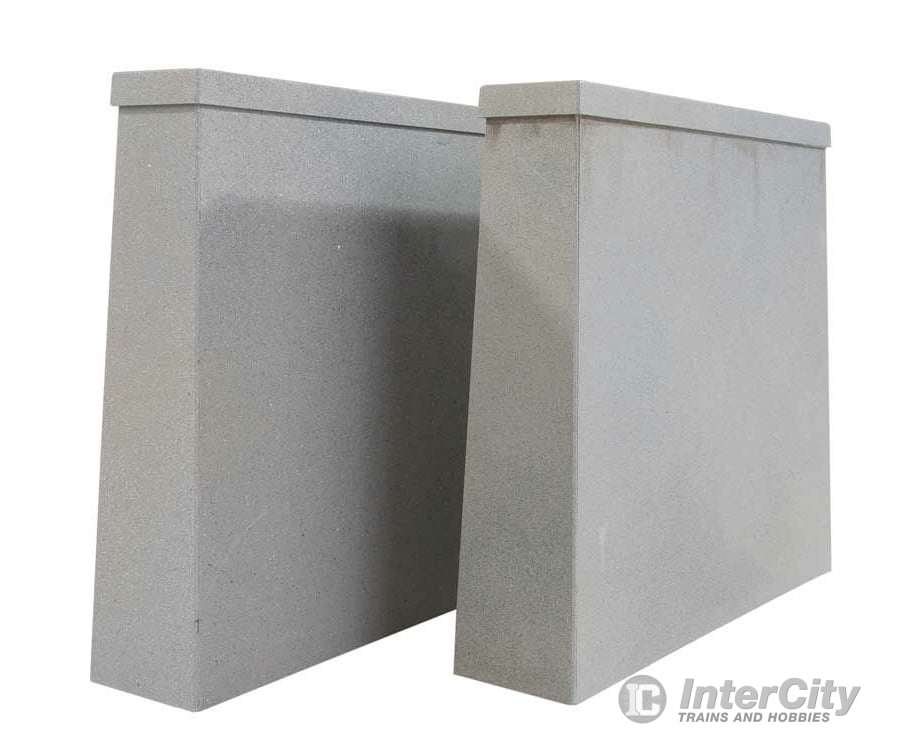 Walthers Cornerstone Ho 4552 Double-Track Railroad Bridge Concrete Pier 2-Pack -- Kit 5-7/16 X 1-1/4