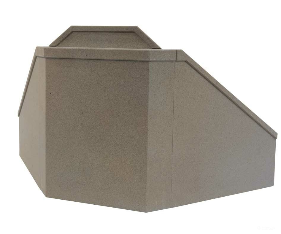 Walthers Cornerstone Ho 4553 Double-Track Railroad Bridge Concrete Abutment Pkg(2) -- Kit - 11-1/4 X