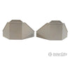 Walthers Cornerstone Ho 4553 Double-Track Railroad Bridge Concrete Abutment Pkg(2) -- Kit - 11-1/4 X