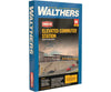 Walthers Cornerstone Ho 4563 Elevated Commuter Station -- Kit - 20-1/2 X 6-7/8 4-11/16 52 17.4