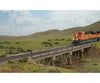 Walthers Cornerstone Ho 4591 Modern Short-Span Concrete Railroad Bridge -- Kit - 17-7/8 X 2-13/16