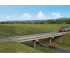 Walthers Cornerstone Ho 4592 Modern Long-Span Concrete Railroad Bridge -- Kit - 20-7/8 X 2-7/8 53