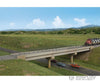 Walthers Cornerstone Ho 4592 Modern Long-Span Concrete Railroad Bridge -- Kit - 20-7/8 X 2-7/8 53