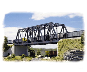 Walthers Cornerstone N 3242 Double-Track Truss Bridge -- Kit - 10 X 2-3/4 25 6.8 6.8Cm Tunnels &