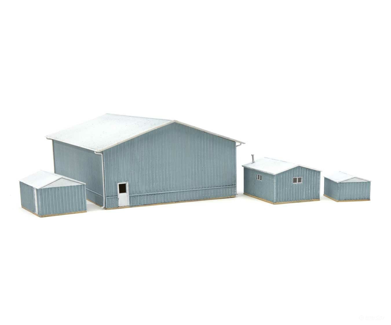 Walthers Cornerstone N 3853 Pole Barn And Sheds -- Kit Structures